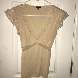Lace peak a boo Arden B blouse